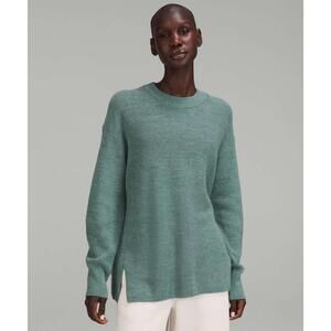 Lululemon Merino Wool-Blend Ribbed Crewneck Sweater
Heathered Tidewater Teal 4